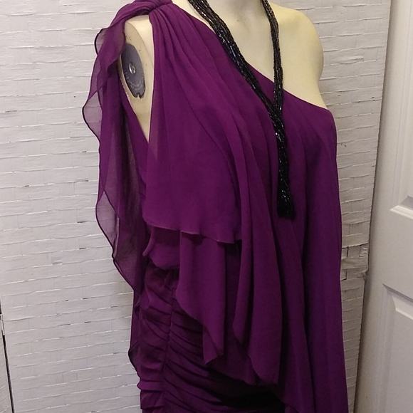 Purple Silk Occasional Dress Bloomingdale - Picture 2 of 14